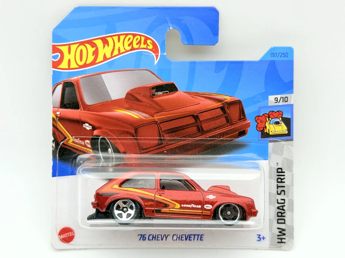 '76 Chevy Chevette Hot Wheels Czerwony 1:64 – zdjęcie 6