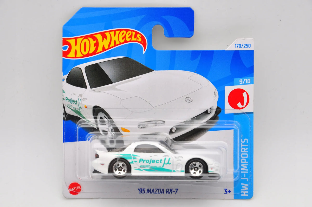 '95 MAZDA RX-7, Hot Wheels 2024, Die cast HTC46-N521, Biały, 1:64, Resoraki – zdjęcie 9