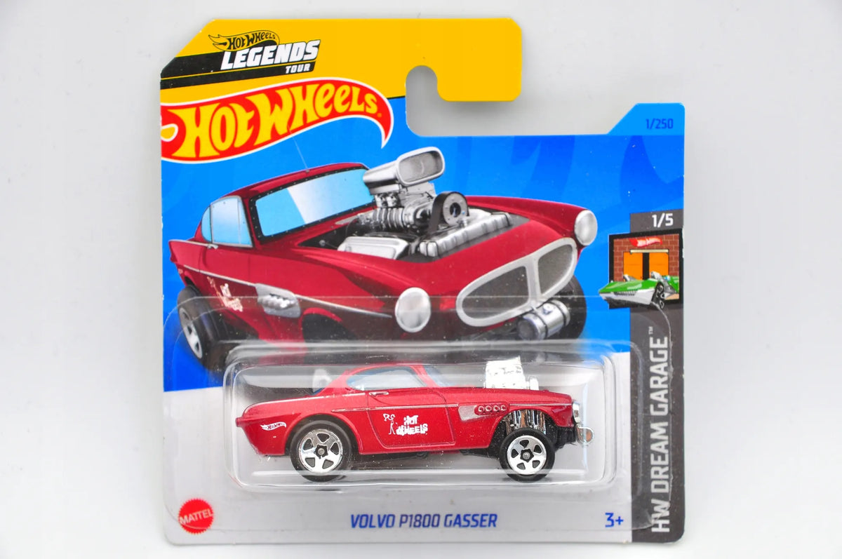 VOLVO P1800 GASSER Hot Wheels 2023 Czerwony 1:64 – zdjęcie 9