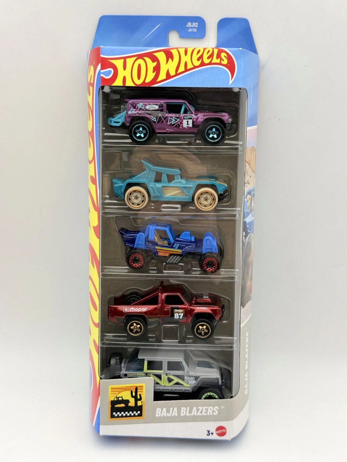 5 PAK BAJA BLAZERS, 5 Pack Hot Wheels 2024, Die cast JBJ82, 1:64, Resoraki – zdjęcie 7