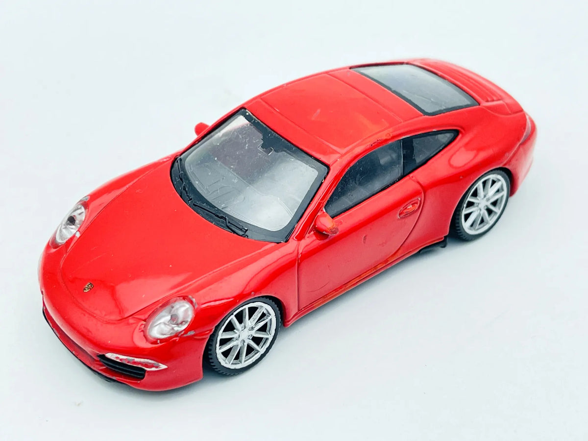 Porsche 911 Carrera S, Welly, resoraki, die cast, czerwony 1:43 – zdjęcie 9