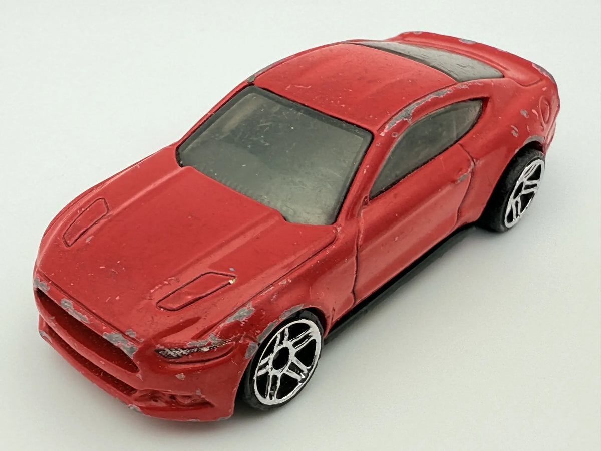 2015 Ford Mustang Gt, Hot Wheels, Resoraki, Die cast 1:64, czerwony – zdjęcie 8