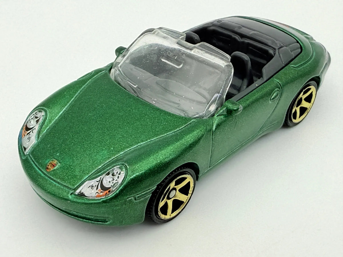 Porsche 911 Carrera Cabrio, Matchbox 1998-'19, Die cast MB423, Zielony 1:64 – zdjęcie 8