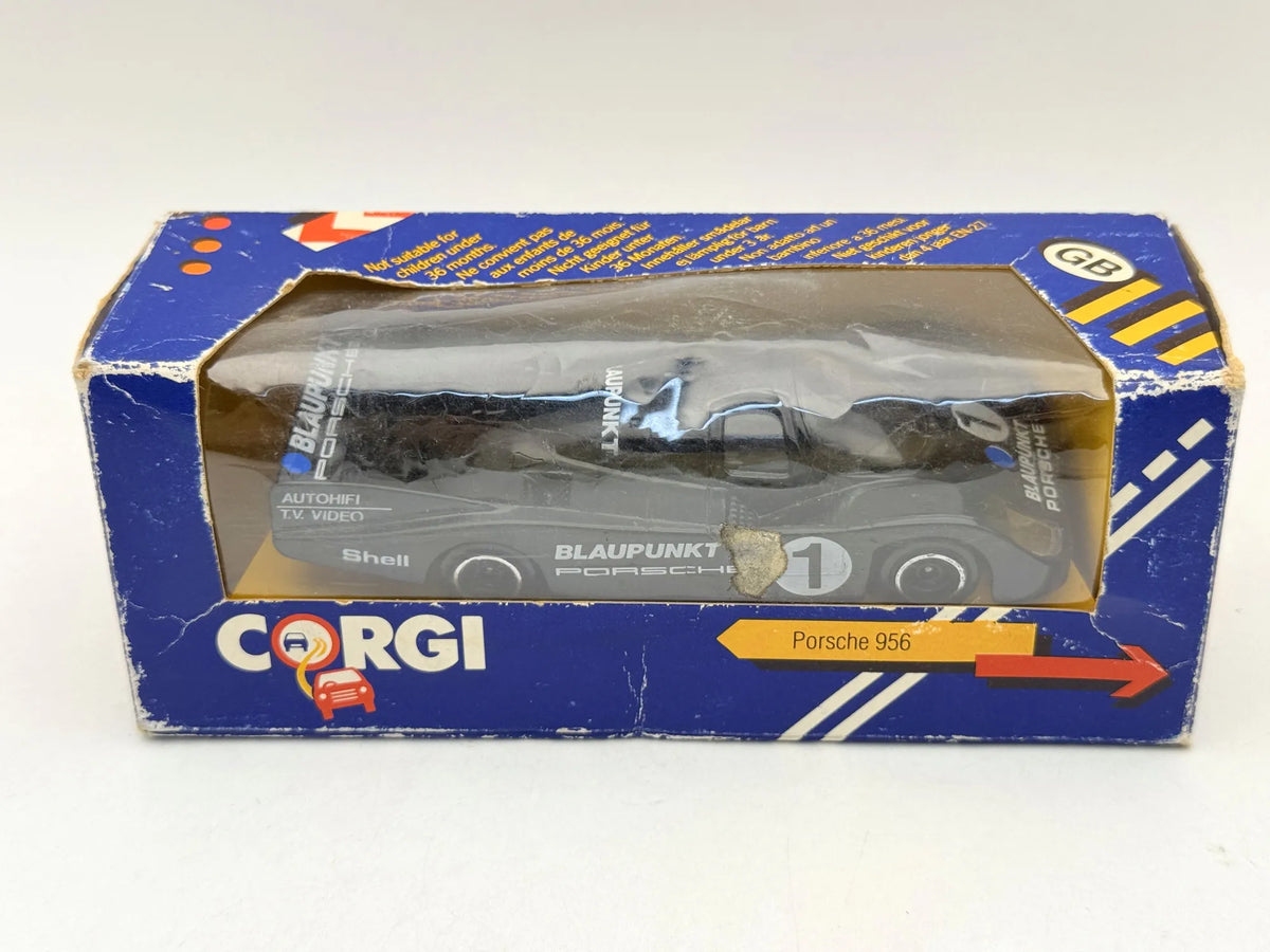 TURBOS PORSCHE 956 BLAUPUNKT Corgi 1984 Czarny 1:43 Made in Gt Britain – zdjęcie 7