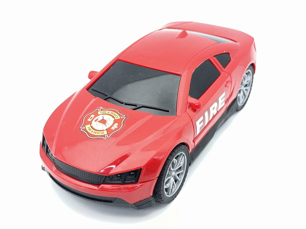 FIRE & RESCUE CAR, Samochód straż pożarna, Resoraki, Czerwony, 1:24 – zdjęcie 8