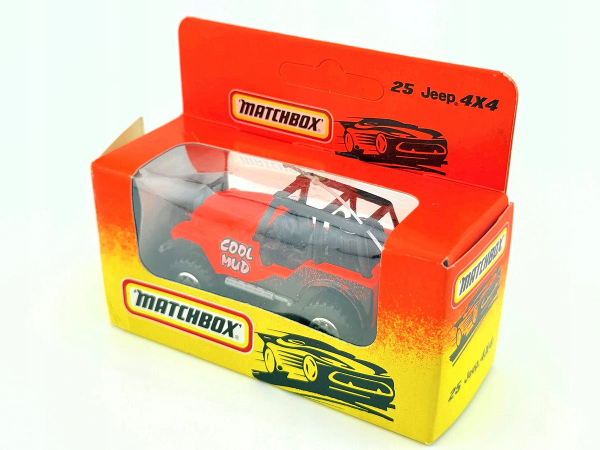 JEEP 4X4, Matchbox, Resoraki, Die cast 11125, Czerwony, 1:64 – zdjęcie 7