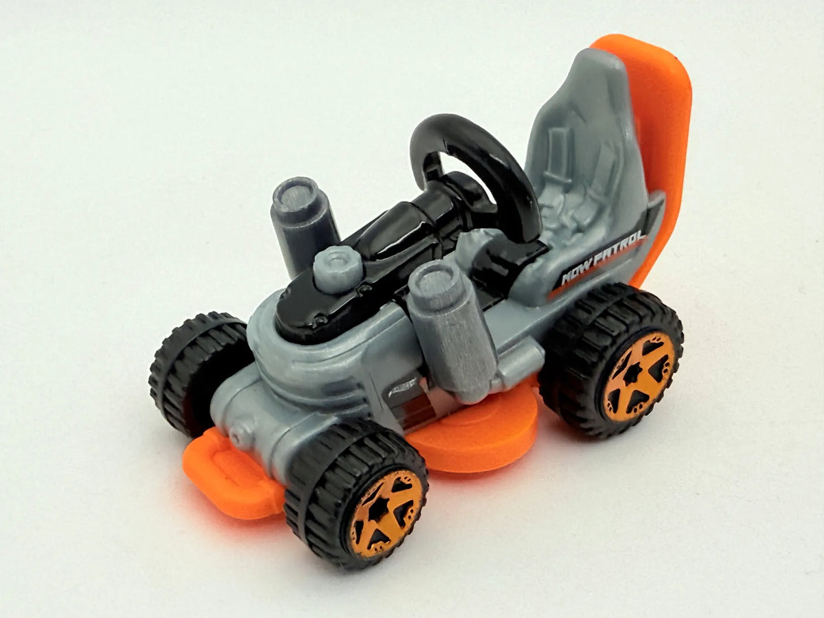 Grass Chomper, Hot Wheels 2015, die cast resoraki, szary i pomarańcz. 1:64 – zdjęcie 8