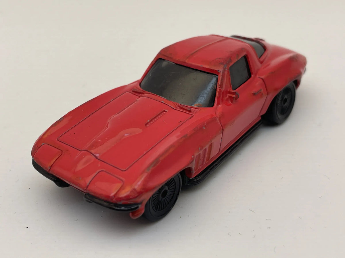 1966 CHEVY CORVETTE, Hot Wheels 2016, Die cast FF024 FCN87, Czerwony, 1:64, – zdjęcie 8