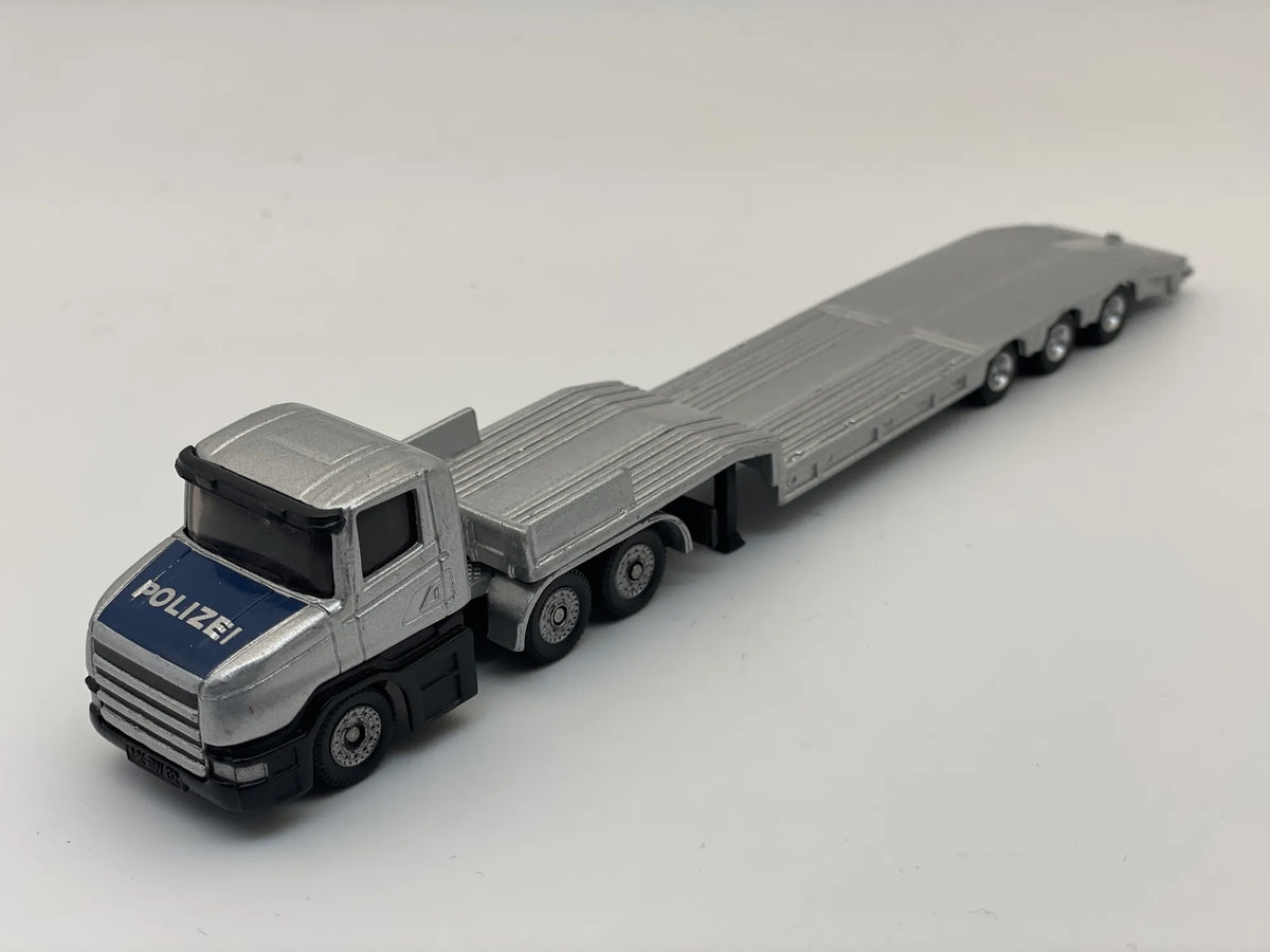 CIĘŻARÓWKA Z NACZEPĄ, LAWETA, Siku, Die cast 161000002, Srebrny, 1:87 – zdjęcie 8