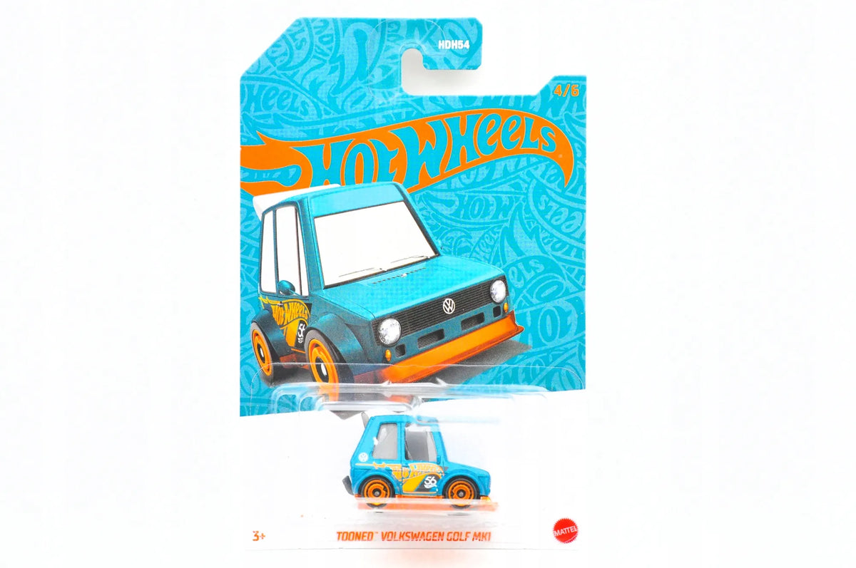 TOONED VOLKSWAGEN GOLF MK1 Hot Wheels 2023 Niebieski 1:64 – zdjęcie 9