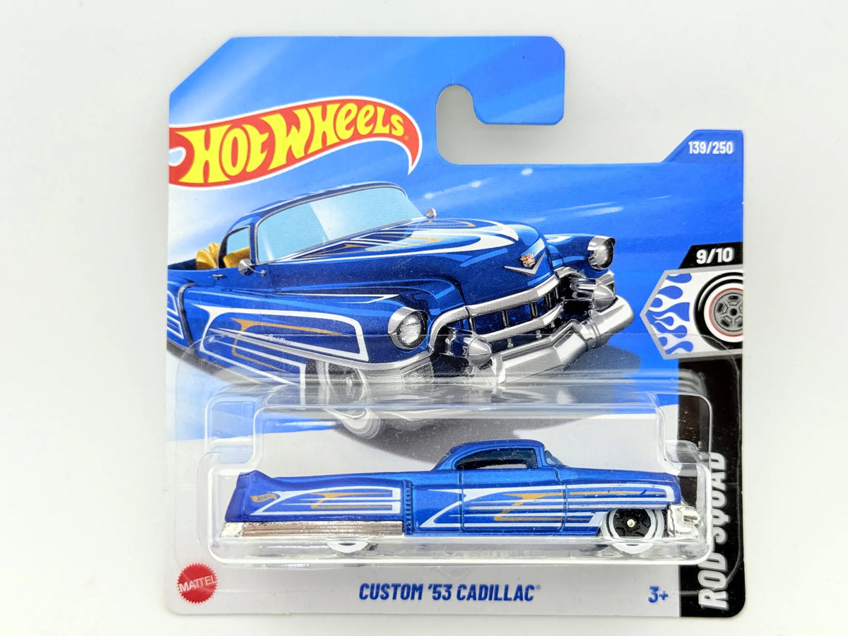 Custom '53 Cadillac, Hot Wheels 2025, Die cast HYY78, Resoraki, Niebi. 1:64 – zdjęcie 6