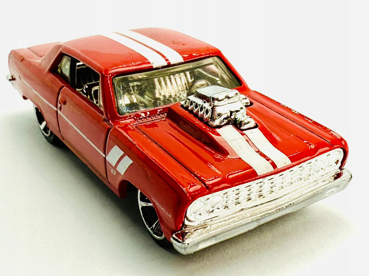 '64 Chevelle Hot Wheels 2011 Czerwony 1:64 – zdjęcie 6