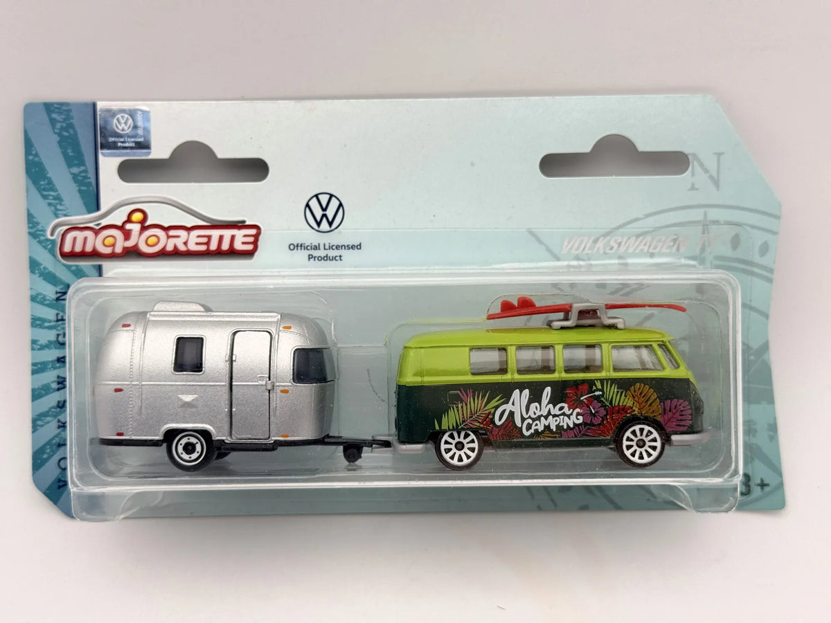 Volkswagen The Originals Trailer T1 The Originals Majorette Zielony 1:64 – zdjęcie 9