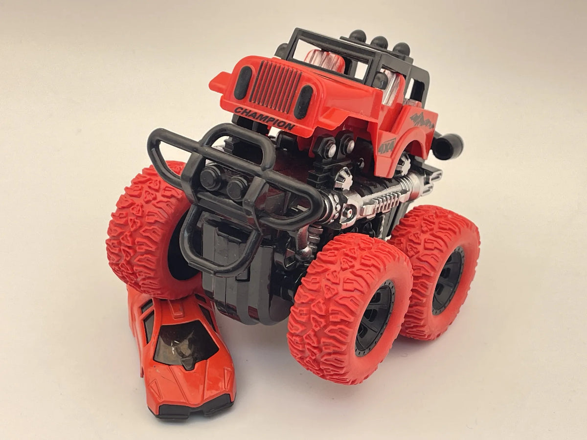 MONSTER TRUCK i Resorak Zestaw, Die cast 3041, Czerwony, 1:32 – zdjęcie 8