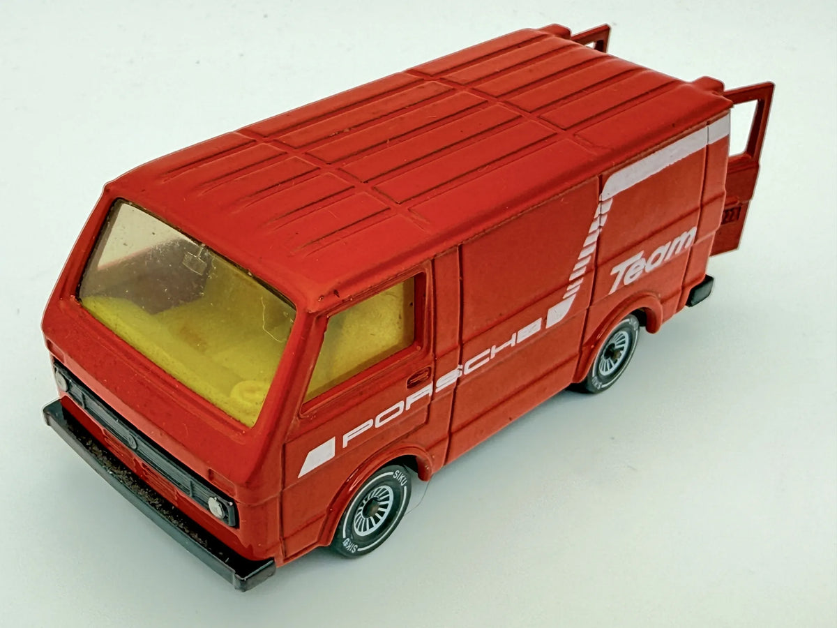 VW LT 28 KASTENWAGEN, PORSCHE TEAM, Siku, Made in W. Germany, Resoraki 1:55 – zdjęcie 10