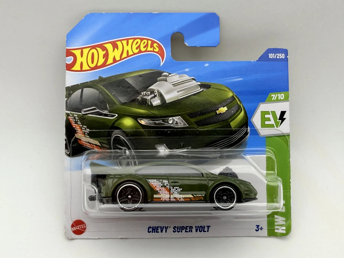 CHEVY SUPER VOLT, Hot Wheels 2025, Die cast HYY99, Zielony, 1:64, Resoraki – zdjęcie 9