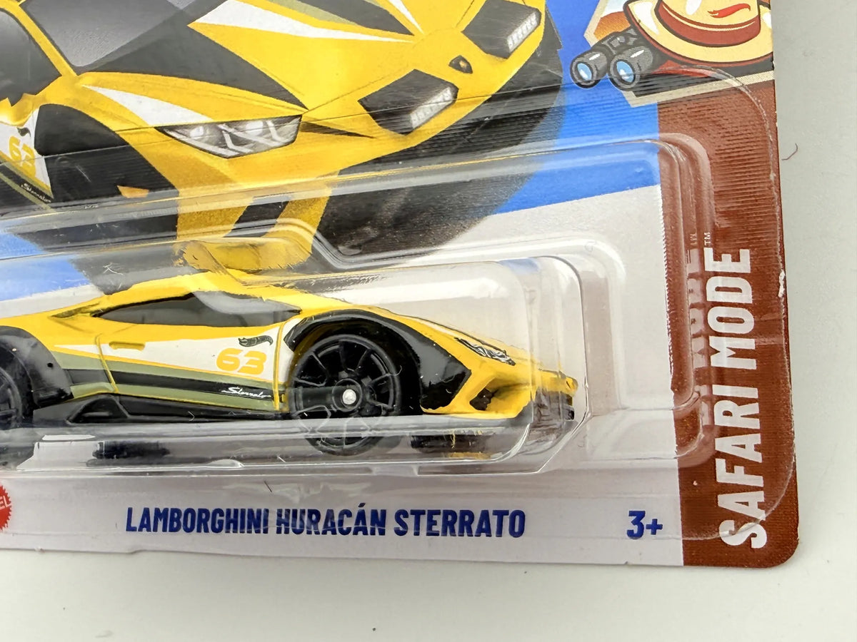 LAMBORGHINI HURACAN STERRATO, Hot Wheels 2025, Die cast JBB86, Żółty, 1:64 – zdjęcie 8