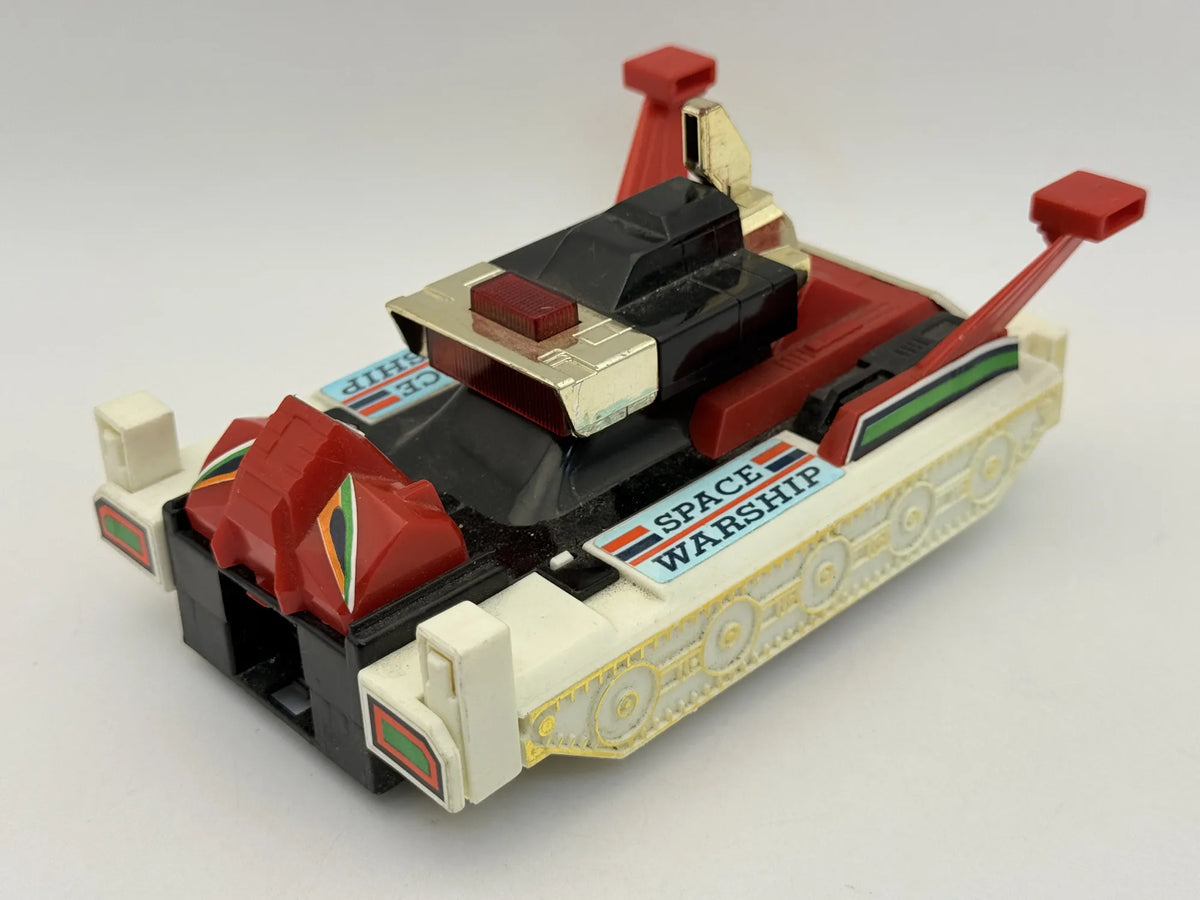 CZOŁG KOSMICZNY SPACE WARSHIP TRANSFORMERS ROBOT ok 1980 Biały 1:43 – zdjęcie 8