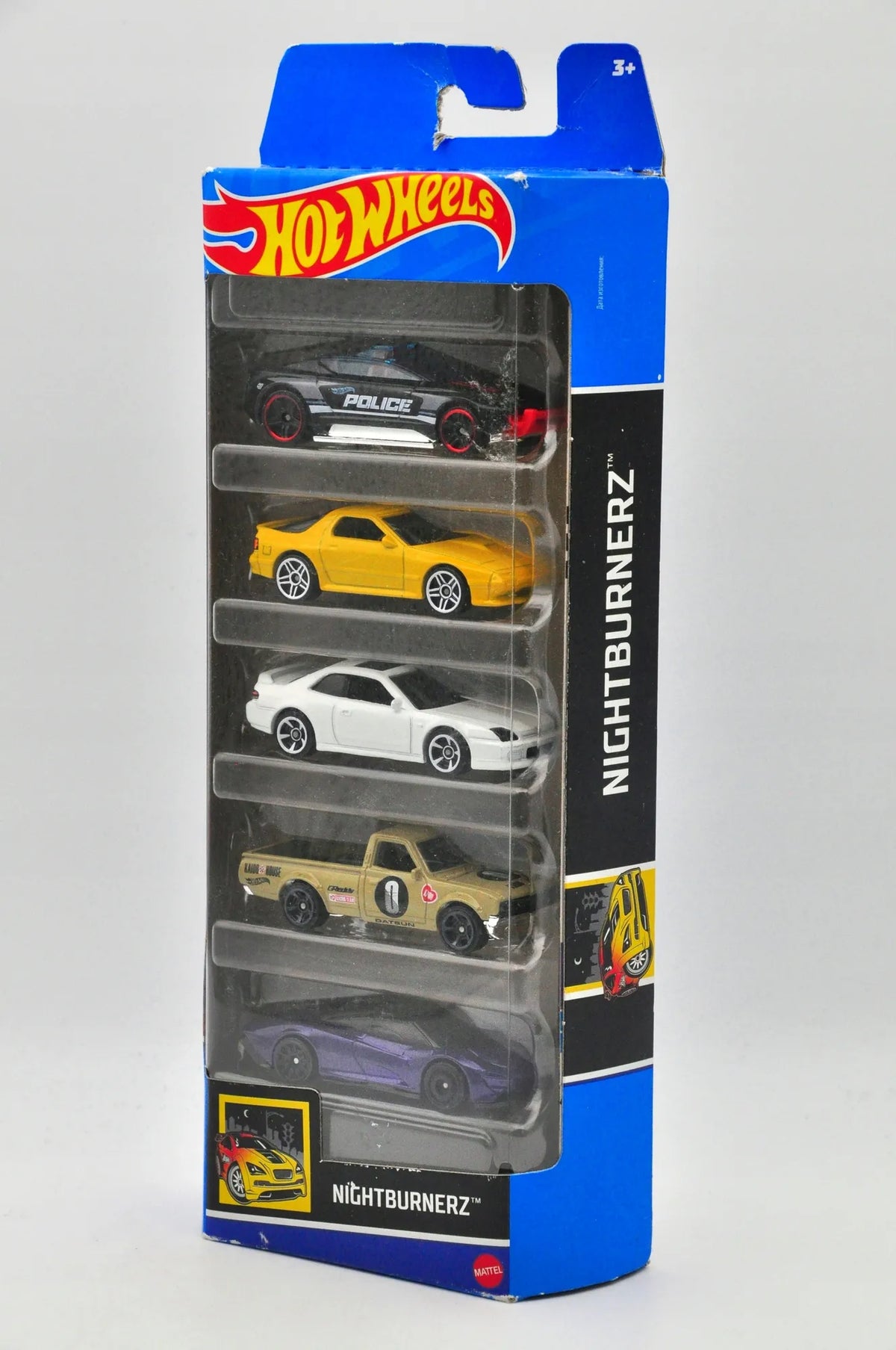 5 PACK HOT WHEELS "NIGHTBURNERZ", Hot Wheels 2022, Resoraki, 5 PAK, 1:64 – zdjęcie 7