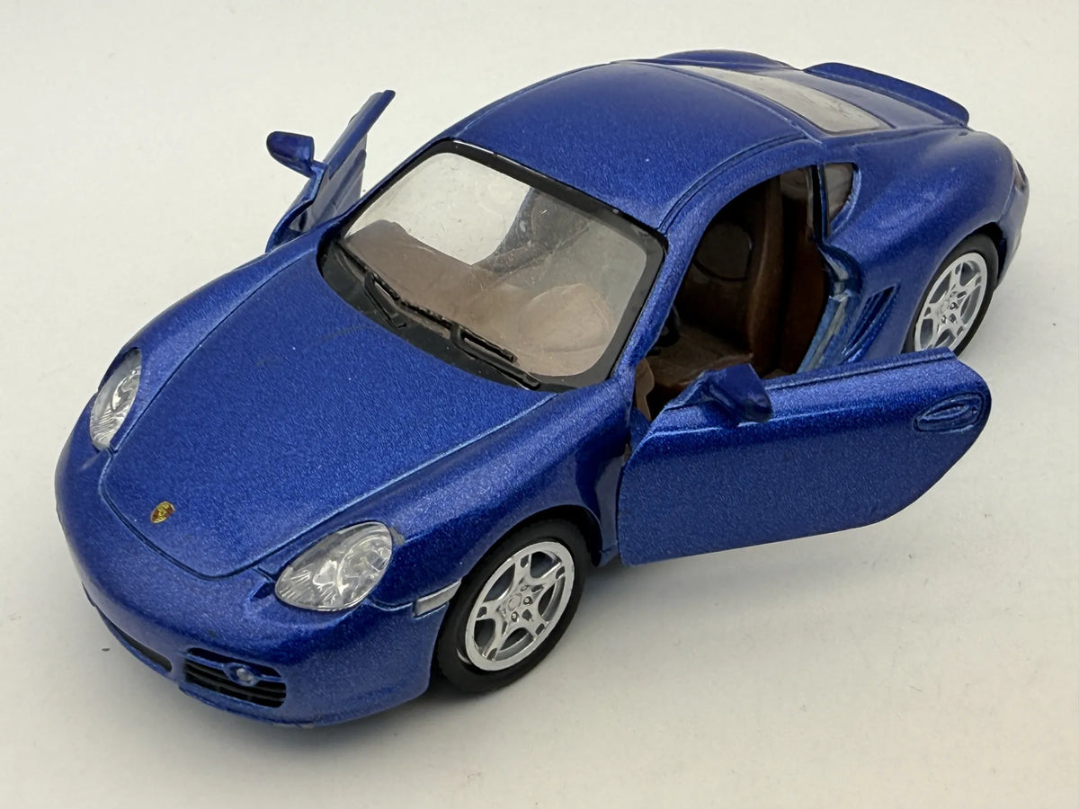 PORSCHE CAYMAN S, Kinsmart, Die cast KT5307, Niebieski, 1:34, Resoraki – zdjęcie 9
