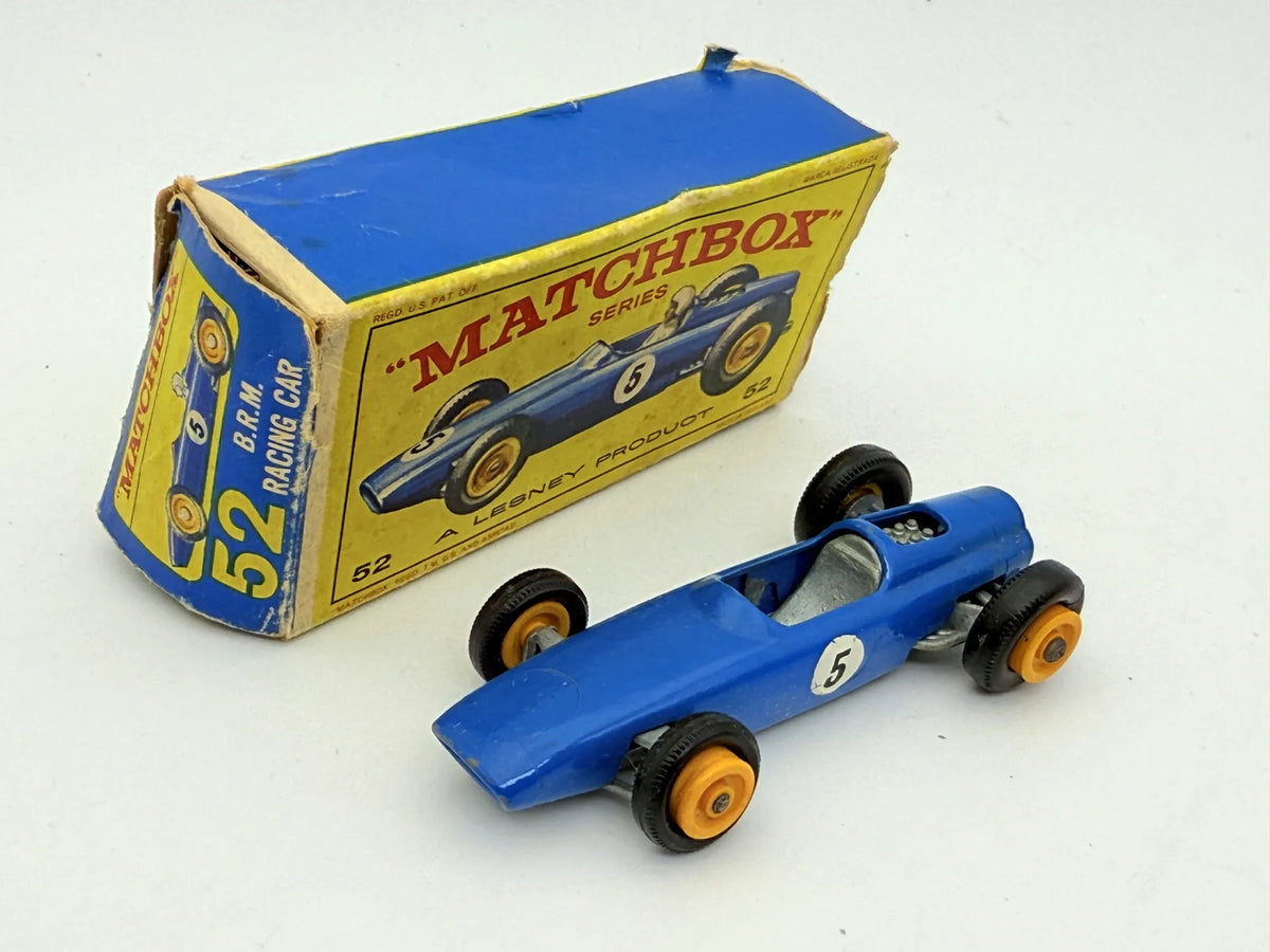B.R.M. Racing Car Matchbox Niebieski 1:64 Made in Angelia – zdjęcie 7