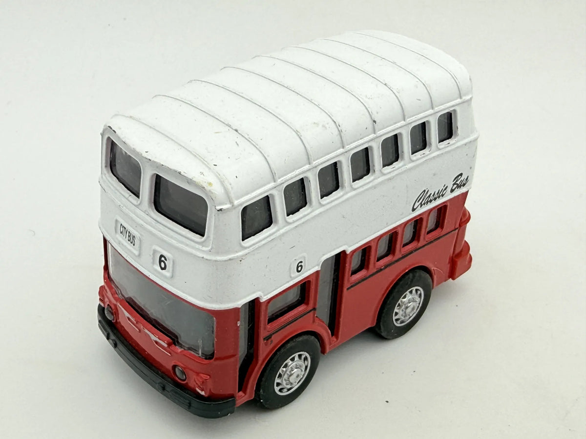 CLASSIC BUS, London Bus, City Bus 6, Die cast RM 2339, Biały 1:87, Resoraki – zdjęcie 8