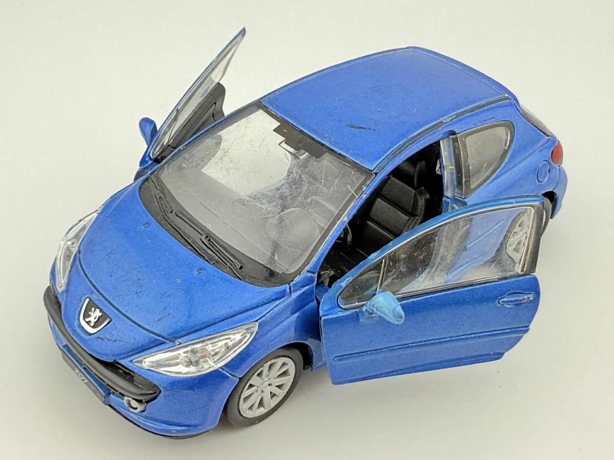 PEUGEOT 207, Welly, Die cast No.42370, Niebieski, 1:34, Resoraki – zdjęcie 9