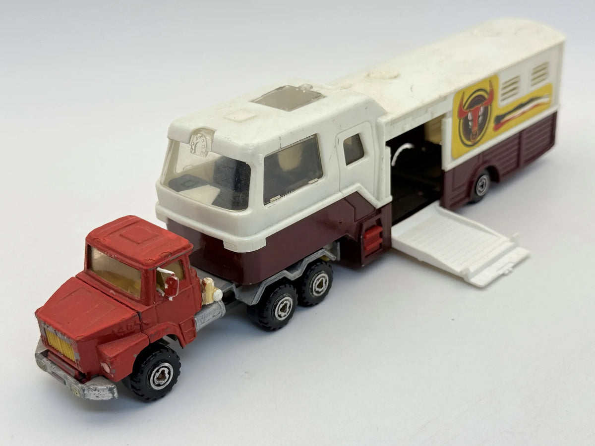 Ciężarówka Koniowóz Naczepowy Majorette 1980 1:60 Made in France – zdjęcie 13