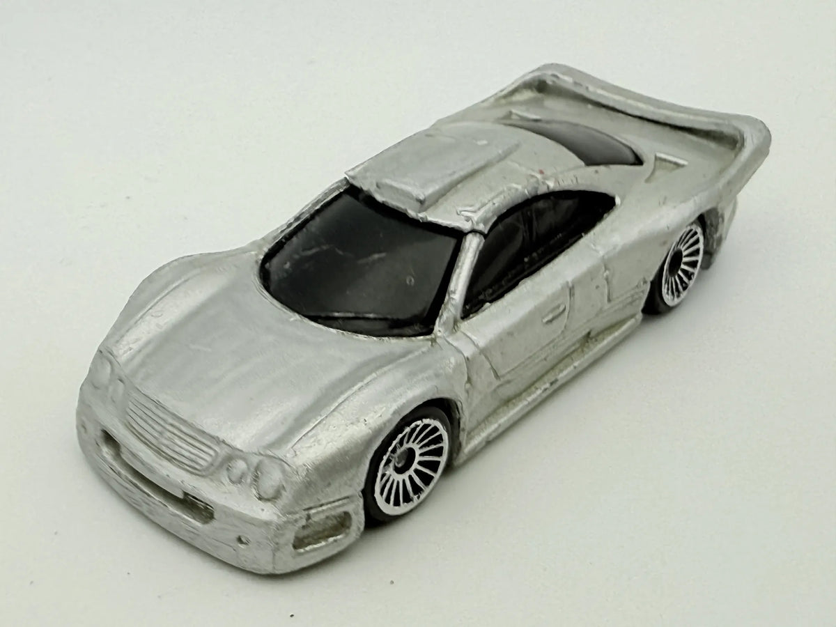 Mercedes-Benz Clk Gtr, Maisto, Resoraki, Die cast 1:64, srebrny – zdjęcie 8