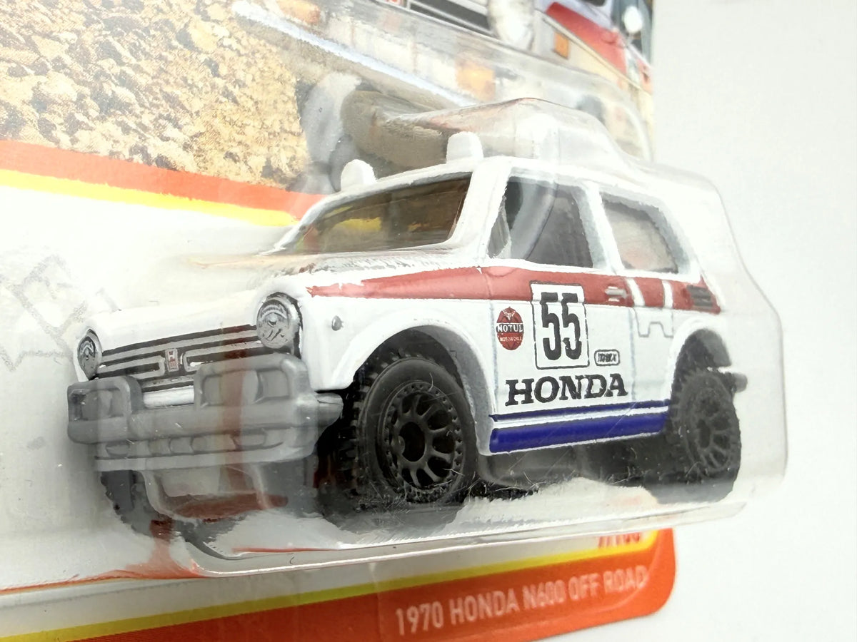 1970 HONDA N600 OFF ROAD, Matchbox 2023, Die cast HLC47LA10, Biały, 1:64 – zdjęcie 7