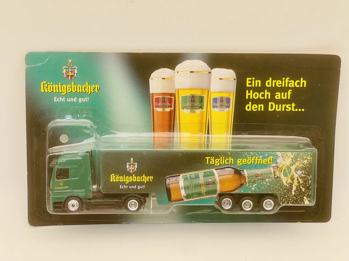 Mercedes-Benz Actros Grell 1:87 königsbacher Blister Zielony Promocyjny – zdjęcie 7
