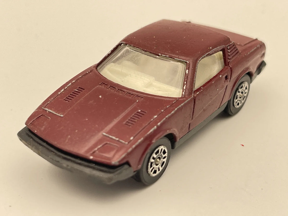 TRIUMPH TR7, Corgi, Made in Great Britain, Die cast, Bordowy, 1:64 – zdjęcie 8