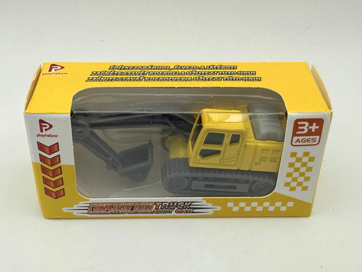 ŁADOWARKA CONSTRUCTION TRUCK, Playfellow, Die cast, Żółty, 1:50, Resoraki – zdjęcie 6