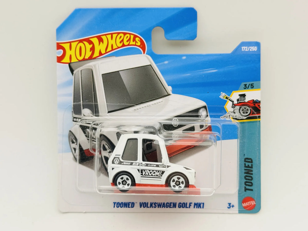 Tooned Volkswagen Golf Mk1 Hot Wheels 2026 Tooned 1:64 MOONEYES Blister – zdjęcie 6