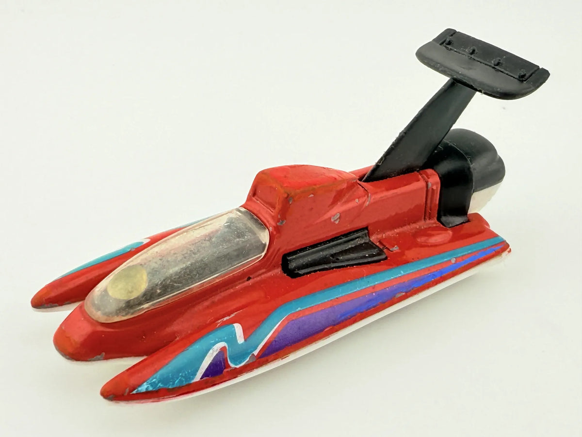 HYDROPLANE, Matchbox 1998, VINTAGE Die cast 1469BJ, Czerwony, 1:70 Resoraki – zdjęcie 8