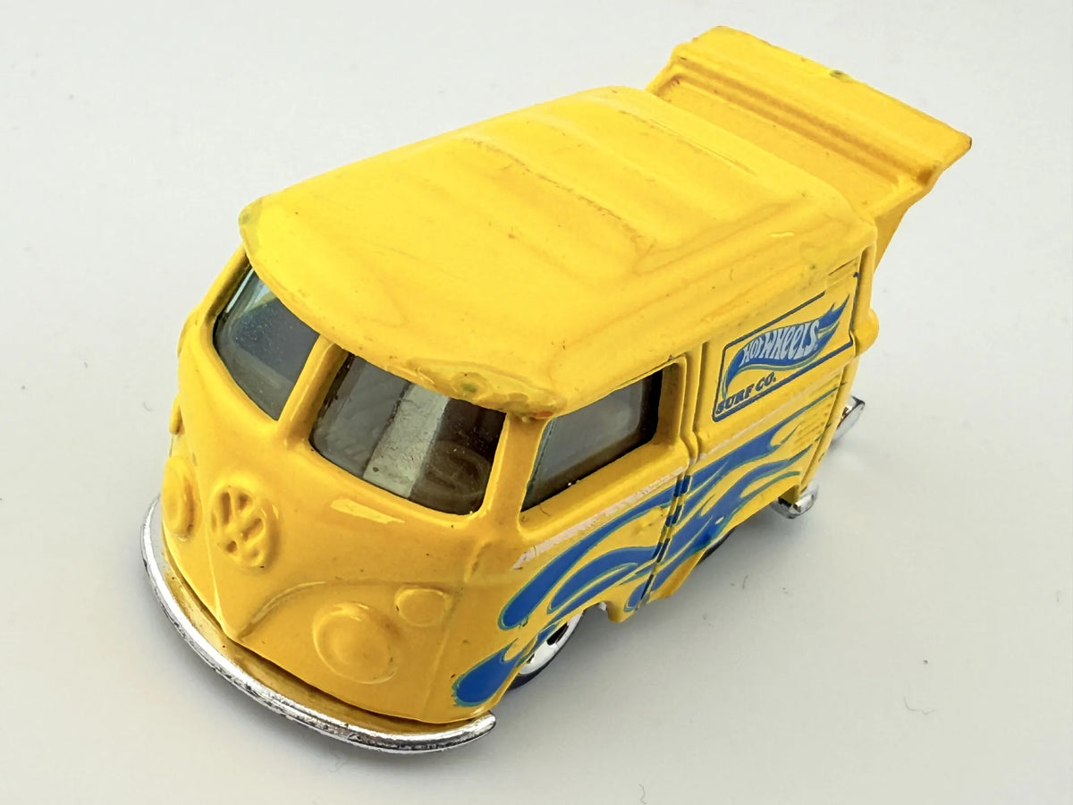 VW KOOL KOMBI (VOLKSWAGEN T1), Hot Wheels 2012, Die cast X1636, Żółty, 1:70 – zdjęcie 8