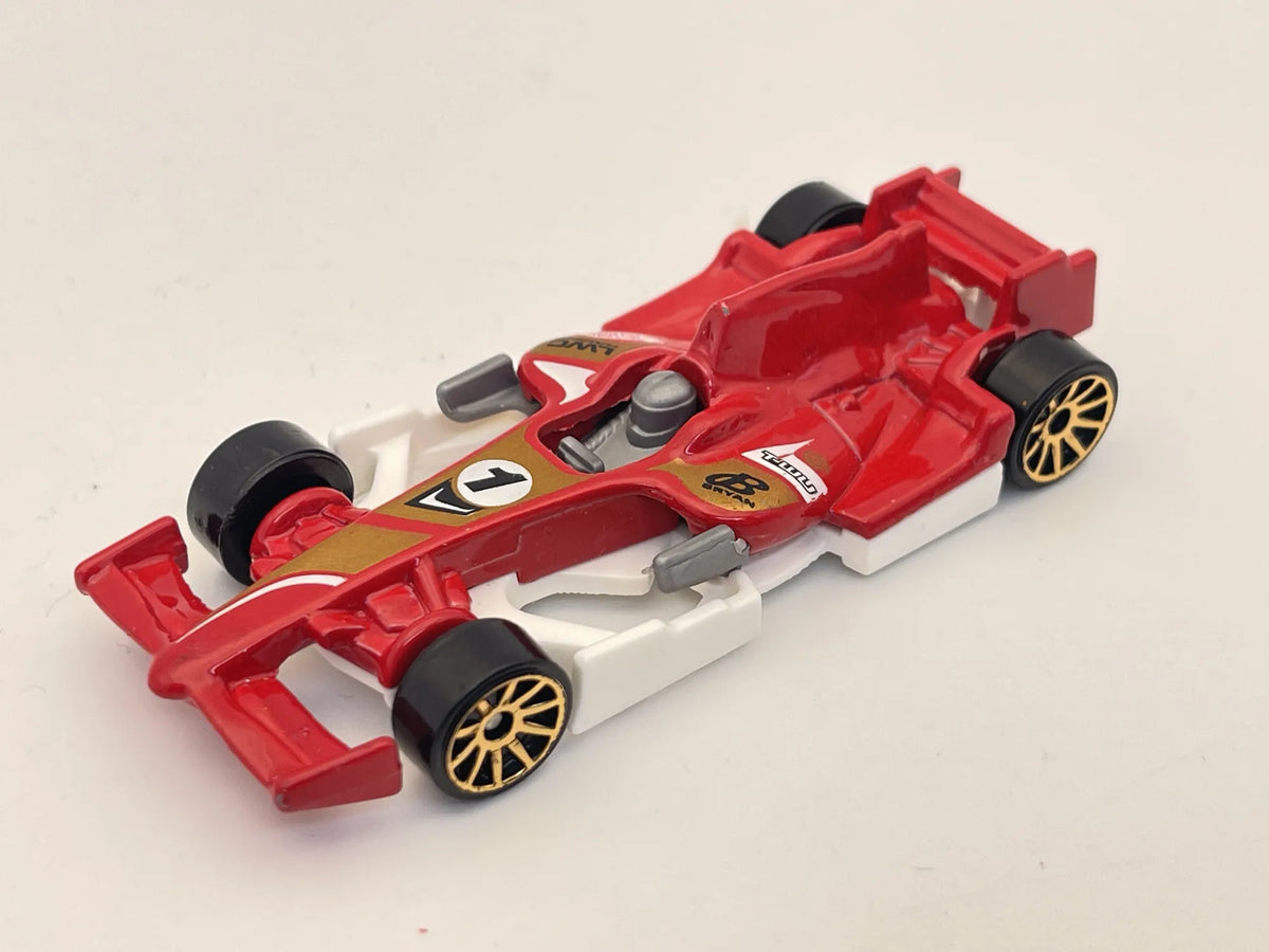 F1 RACER, Hot Wheels, Resoraki, Die cast, Czerwony 1:64 – zdjęcie 8