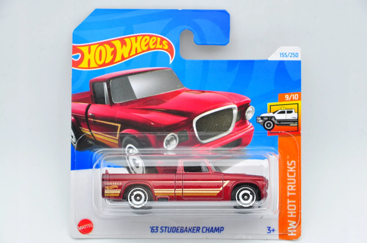 STUDEBAKER CHAMP Hot Wheels 2024 Czerwony 1:64 – zdjęcie 9