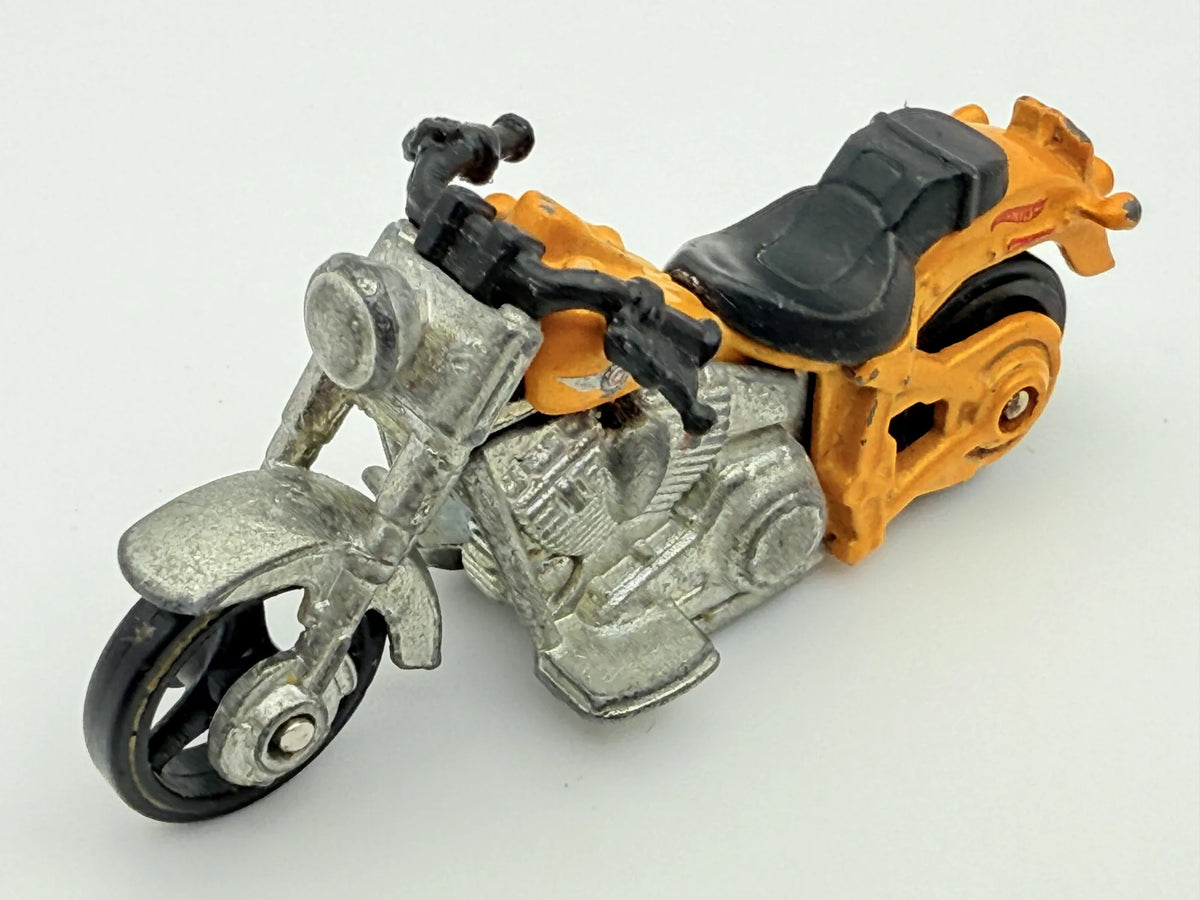 Harley-Davidson Fat Boy, Hot Wheels 2012, Resoraki, Die cast, Żółty, 1:64 – zdjęcie 7