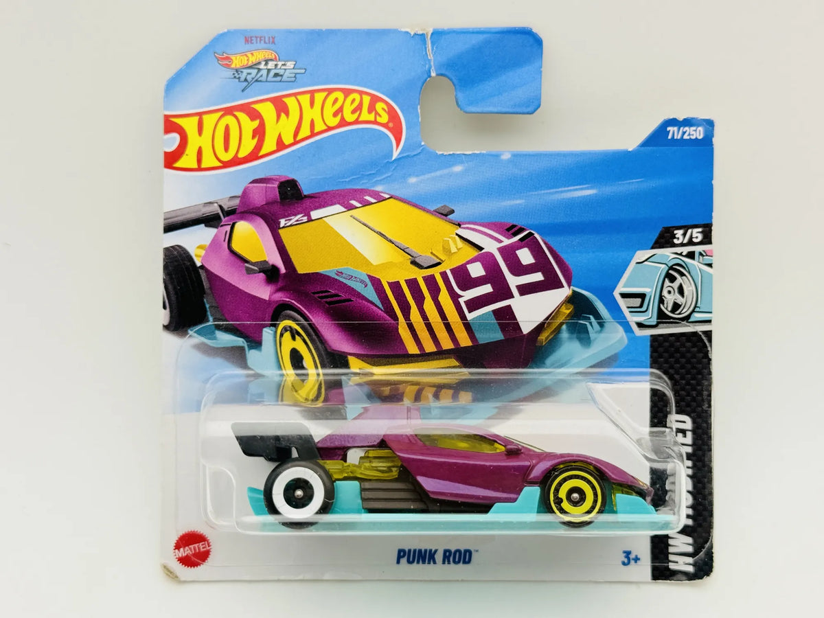 Punk Rod Hot Wheels 2025 HW Modified 1:64 99 Blister Fioletowy – zdjęcie 6