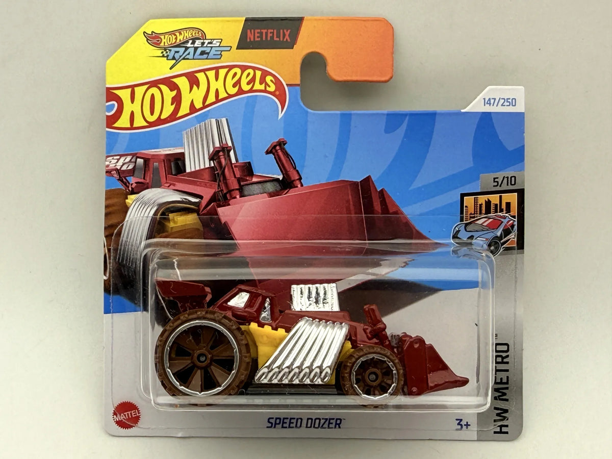 Speed Dozer HW Metro Hot Wheels 2024 Czerwony 1:64 – zdjęcie 9