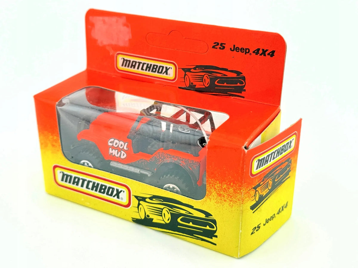 JEEP 4X4, Matchbox, Resoraki, Die cast 11125, Czerwony, 1:64 – zdjęcie 7