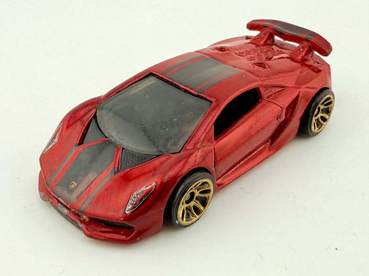 Lamborghini Sesto Elemento Hot Wheels 2013 Czerwony 1:64 – zdjęcie 11