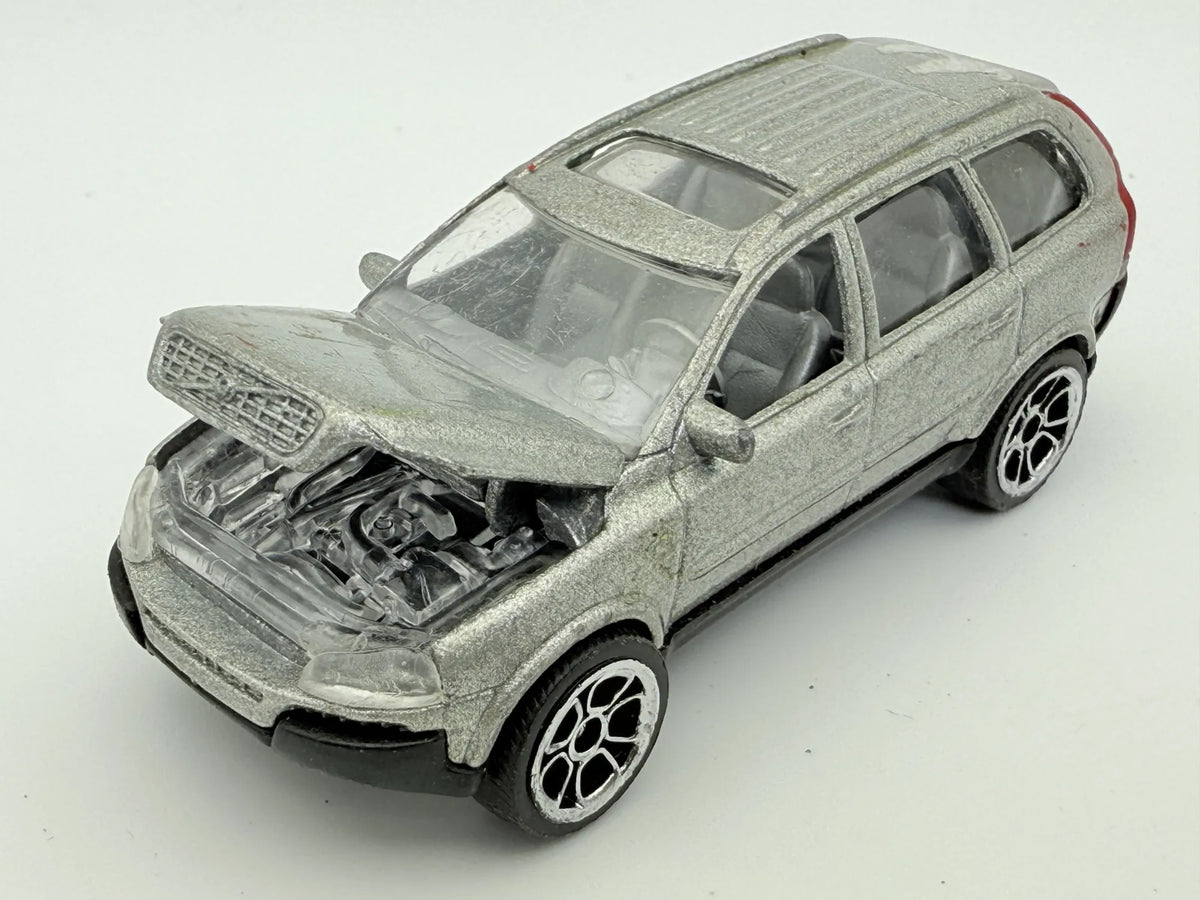 Volvo XC90, SUV srebrny, Majorette Premium, Resoraki, die cast, 1:64 – zdjęcie 9