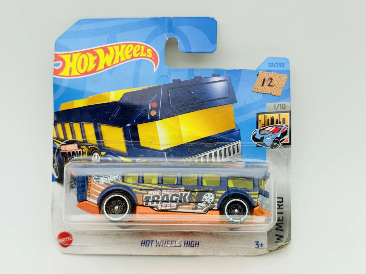 Hot Wheels High Hot Wheels 2023 HW Metro 1:64 Track Team Blister Niebieski – zdjęcie 4