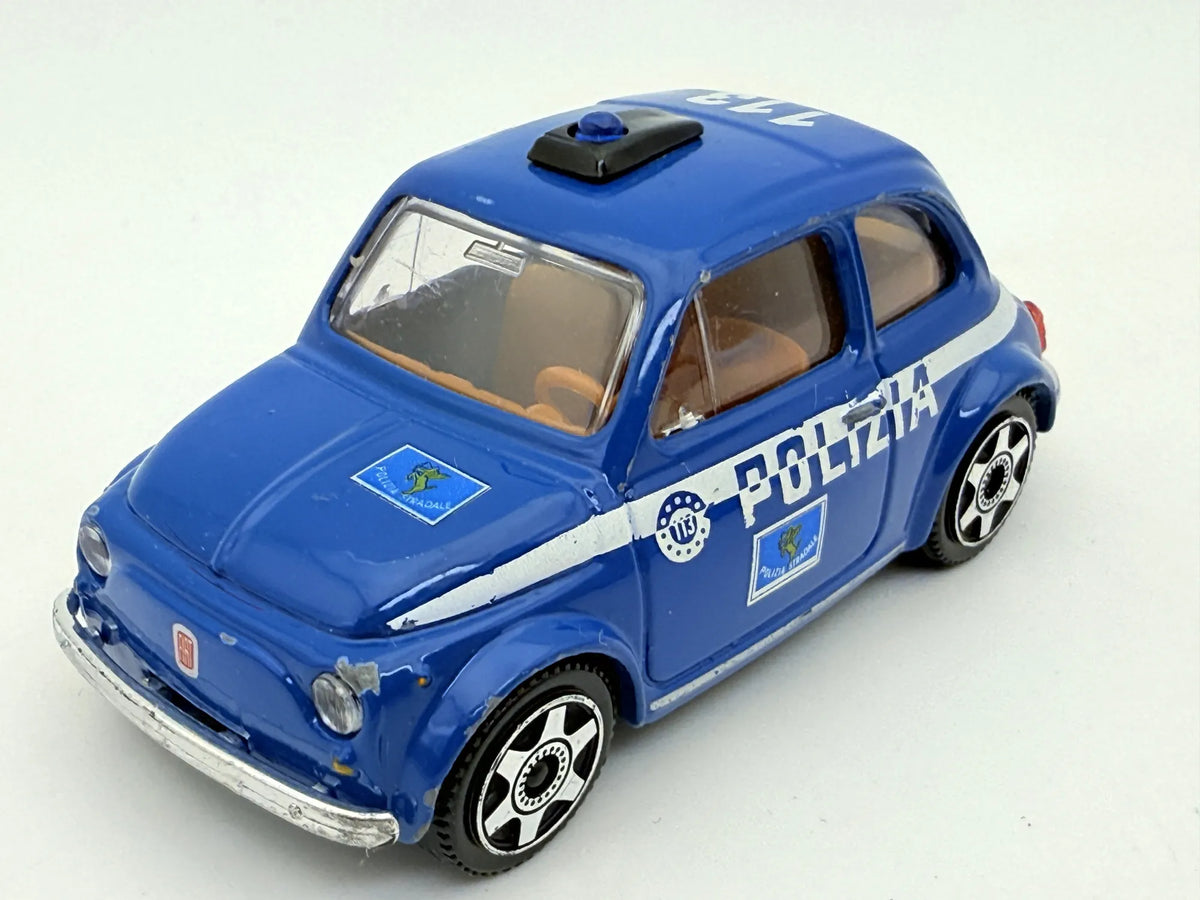 Fiat 500 Bburago Niebieski 1:43 – zdjęcie 7
