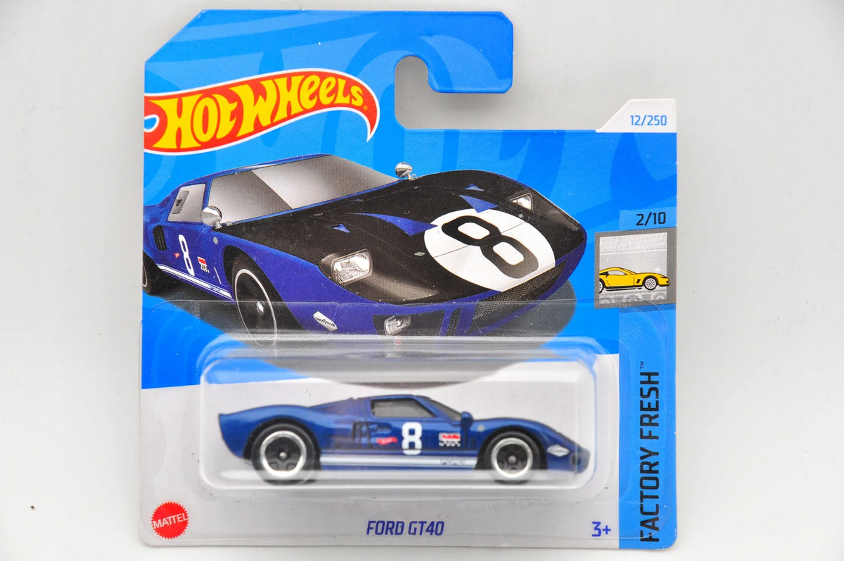 FORD GT40 Hot Wheels 2024 Niebieski 1:64 – zdjęcie 9