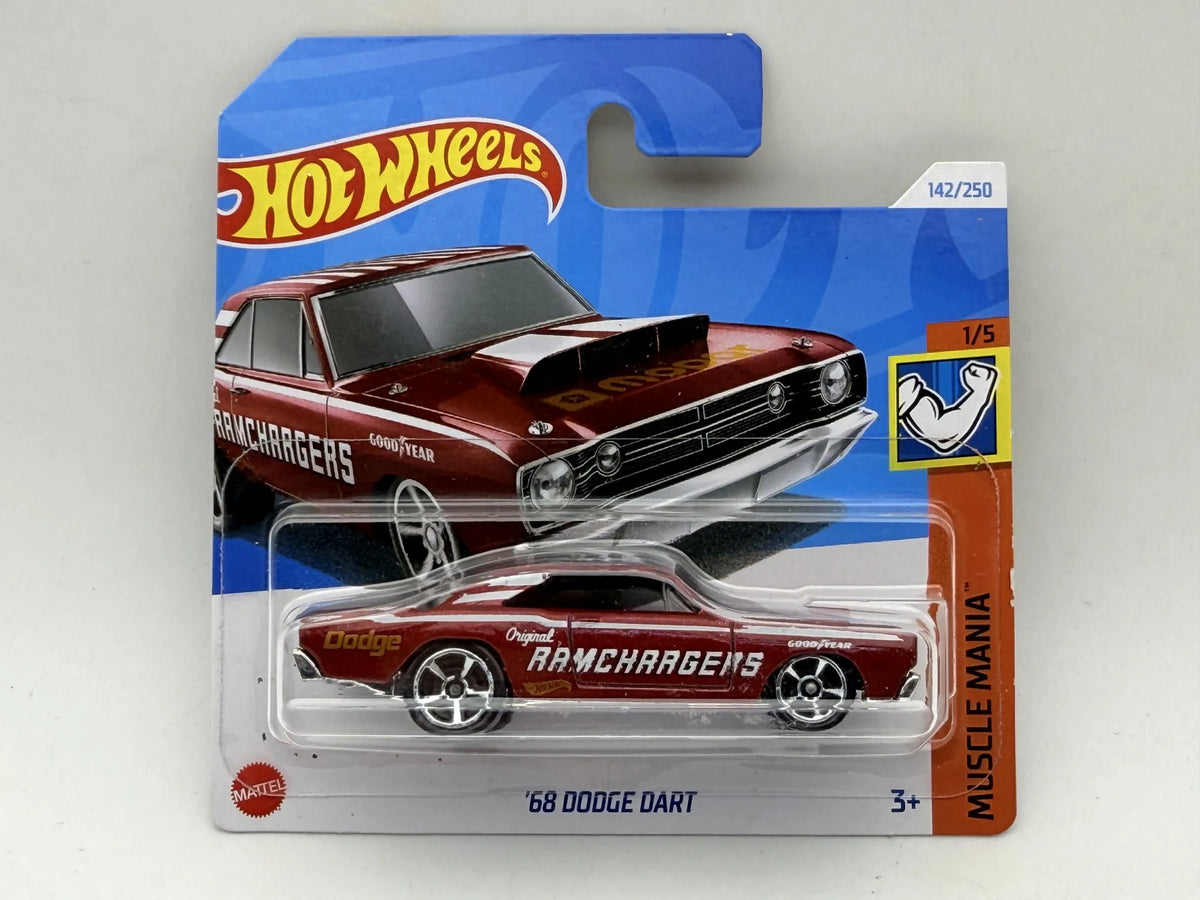 '68 Dodge Dart Muscle Mania Hot Wheels 2024 Czerwony 1:64 – zdjęcie 9