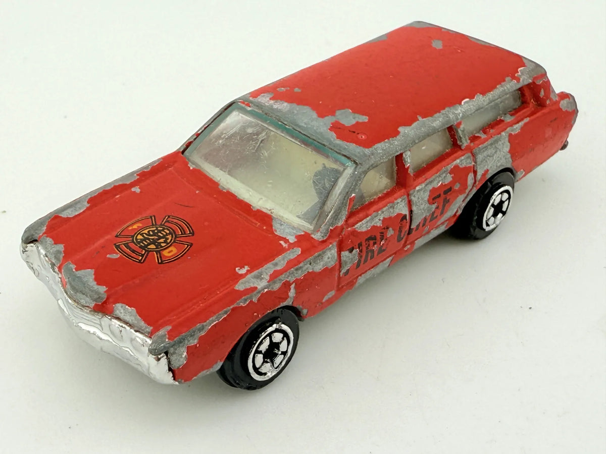 Amerykańskie Kombi Z Lat 70. Straż pożarna Zylmex Czerwony 1:74 – zdjęcie 9