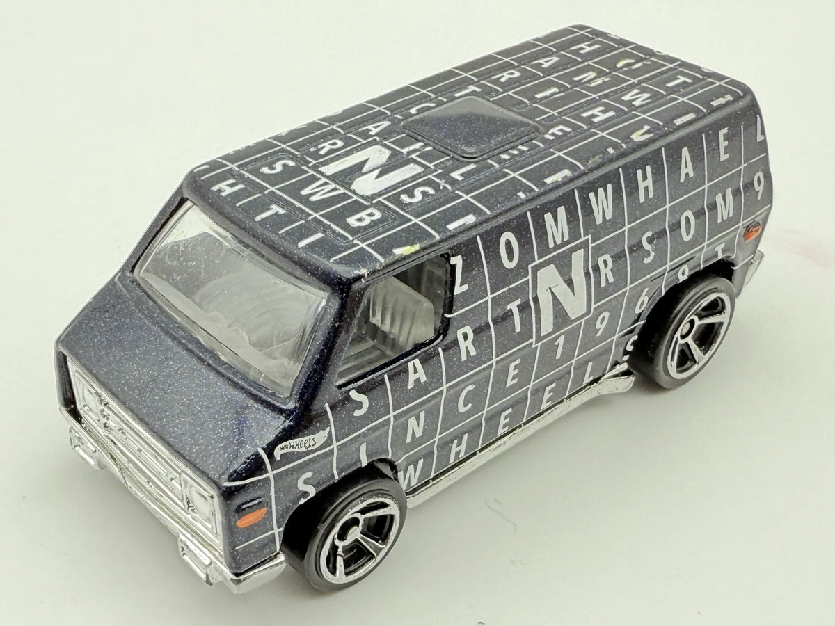 1974 VAN HW Art Cars, Hot Wheels, Die cast R7611, Ciemnoszary 1:64 Resoraki – zdjęcie 8